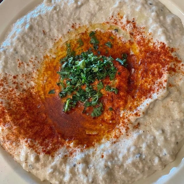 Baba Ghanoush Appetizer.
