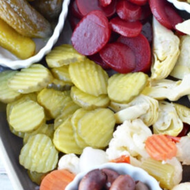 Pickled Veggies Tray.