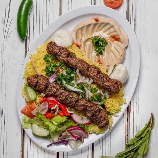 Kofta Kebab Plate.