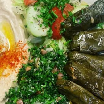 Grape Leaves Plate.