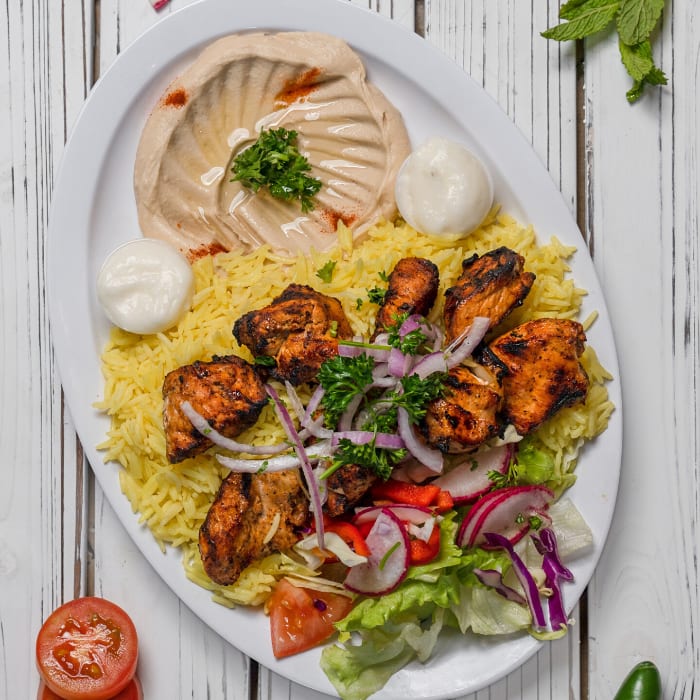 Chicken Kebab Plate.
