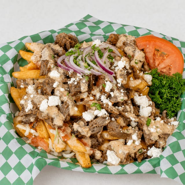 Beef Shawarma Loaded Fries.