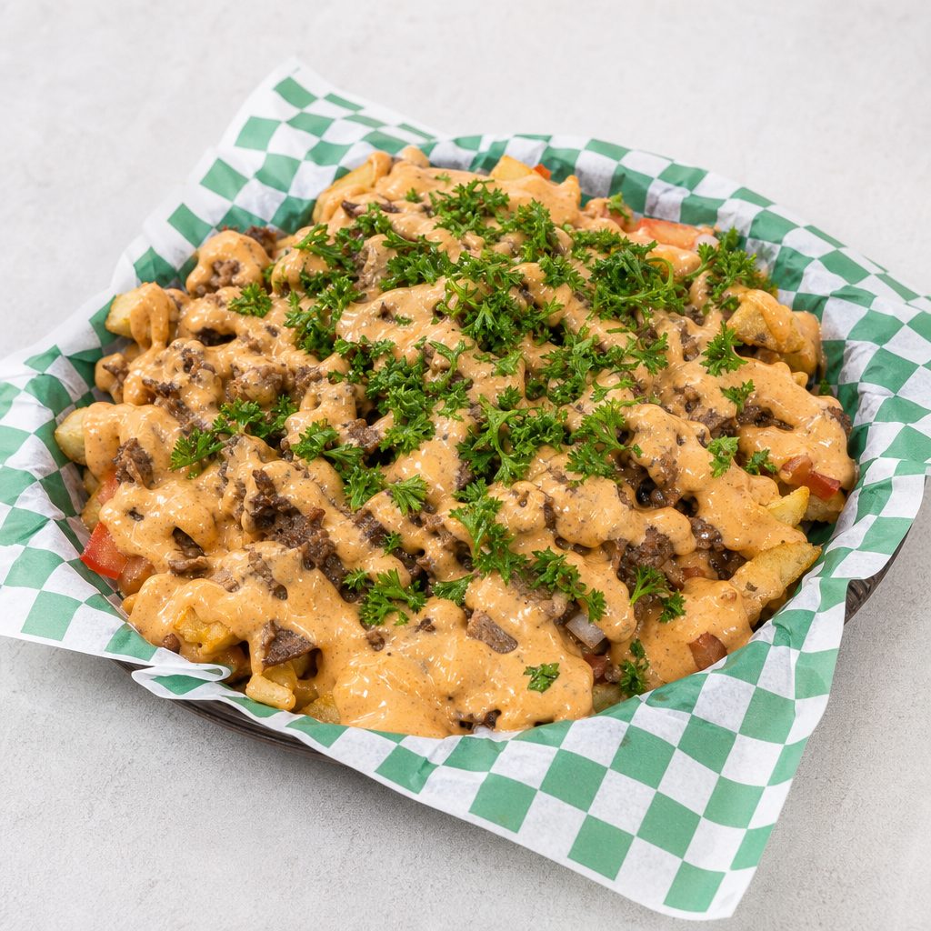Chicken Shawarma Loaded Fries.