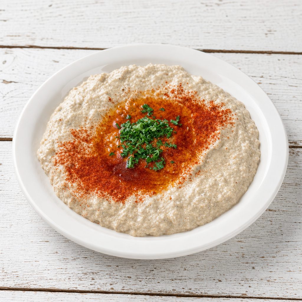 Baba Ghanoush Appetizer.