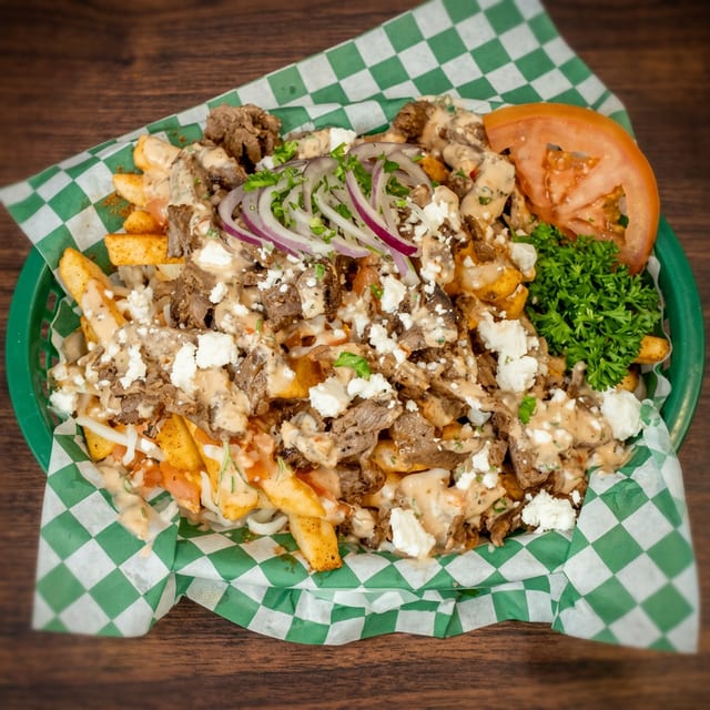 Beef Shawarma Loaded Fries.