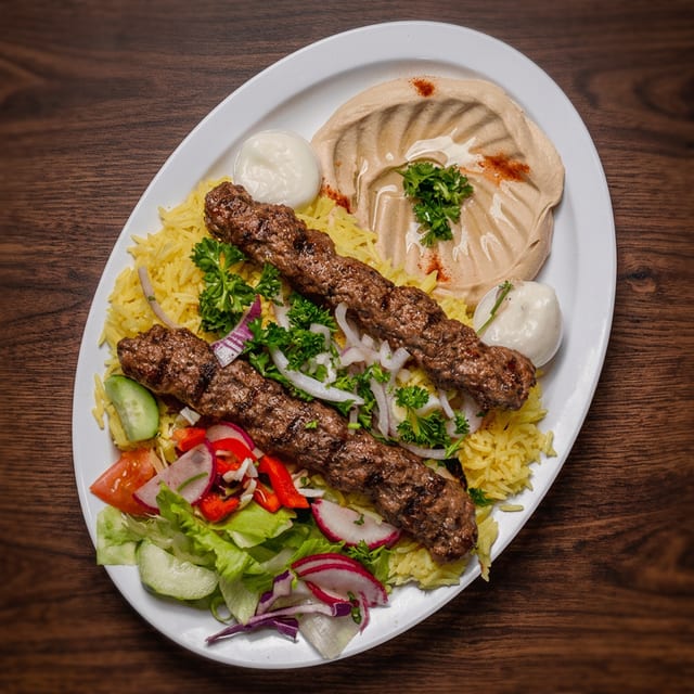 Kofta Kebab Plate.