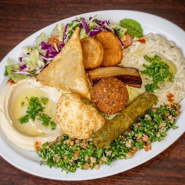 Phoenicia Vegetarian Variety Plate.