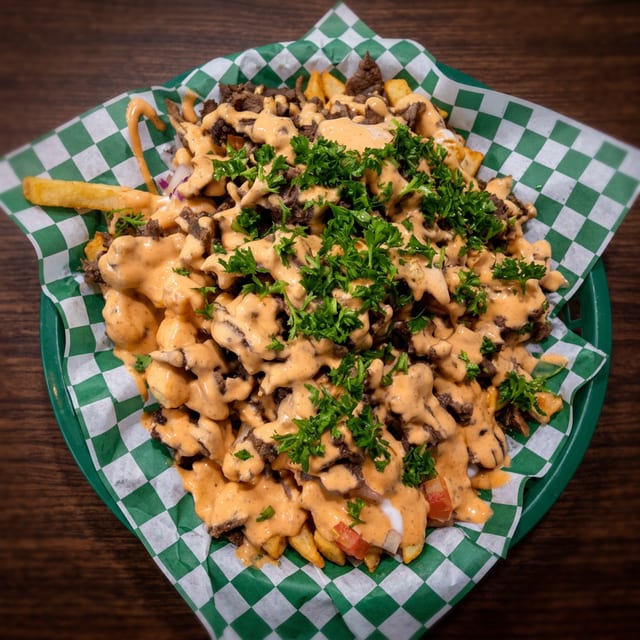 Chicken Shawarma Loaded Fries.