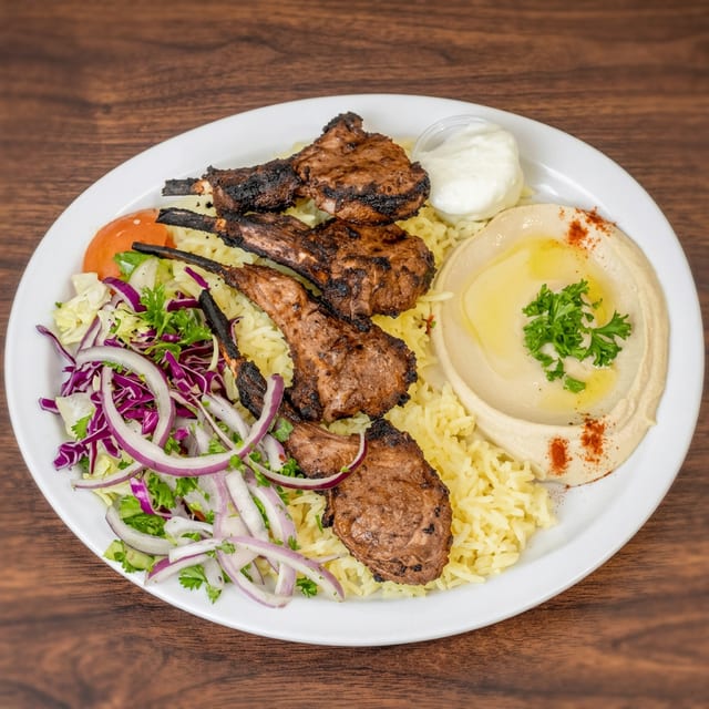 Lamb Chops Plate.