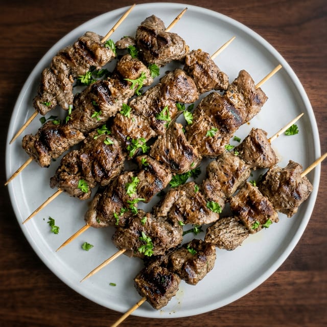 Lamb Kebab Skewer.