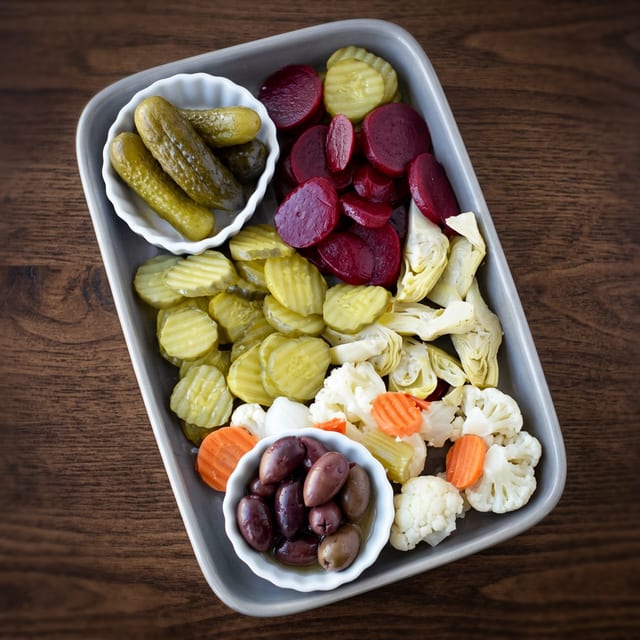 Pickled Veggies Tray.